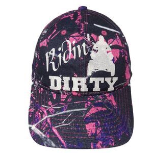 Ridin Dirty Slideback Hat Multi One Size Adjustable 6 Panel Katl Sport Cap